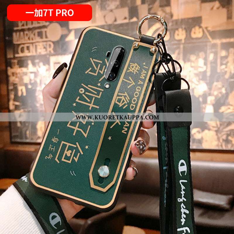 Kuori Oneplus 7t Pro, Kuoret Oneplus 7t Pro, Kotelo Oneplus 7t Pro Tila Persoonallisuus Net Red Vihr