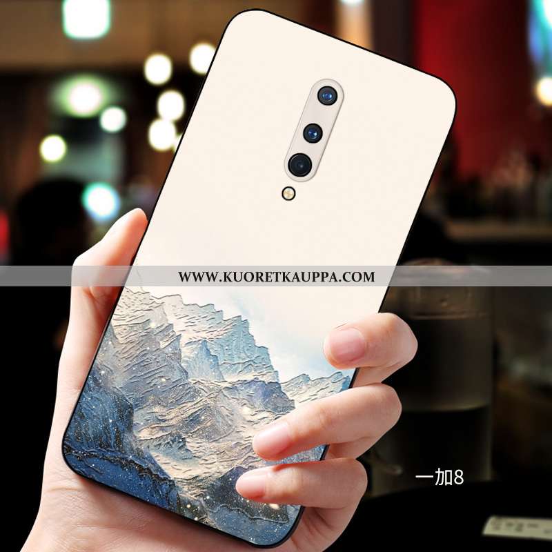 Kuori Oneplus 8, Kuoret Oneplus 8, Kotelo Oneplus 8 Kohokuviointi Suuntaus Muokata Pesty Suede Musta