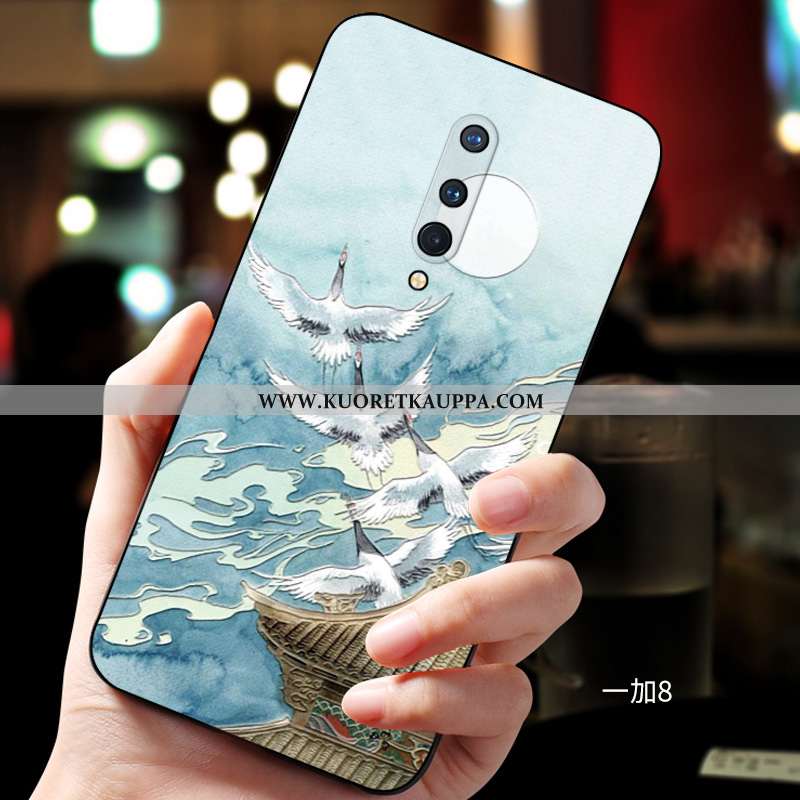 Kuori Oneplus 8, Kuoret Oneplus 8, Kotelo Oneplus 8 Kohokuviointi Suuntaus Muokata Pesty Suede Musta