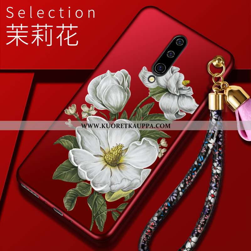 Kuori Oneplus 8, Kuoret Oneplus 8, Kotelo Oneplus 8 Pesty Suede Näytönsuojus Tuki Suuntaus Valo Puna