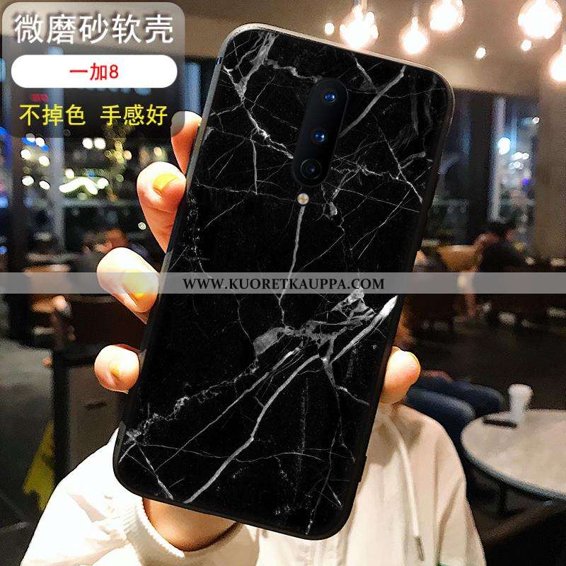 Kuori Oneplus 8, Kuoret Oneplus 8, Kotelo Oneplus 8 Silikoni Pesty Suede Ultra Musta Tuuli Sininen