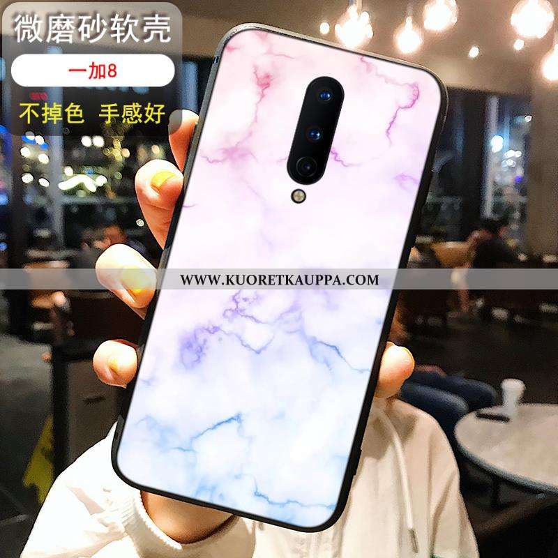 Kuori Oneplus 8, Kuoret Oneplus 8, Kotelo Oneplus 8 Silikoni Pesty Suede Ultra Musta Tuuli Sininen