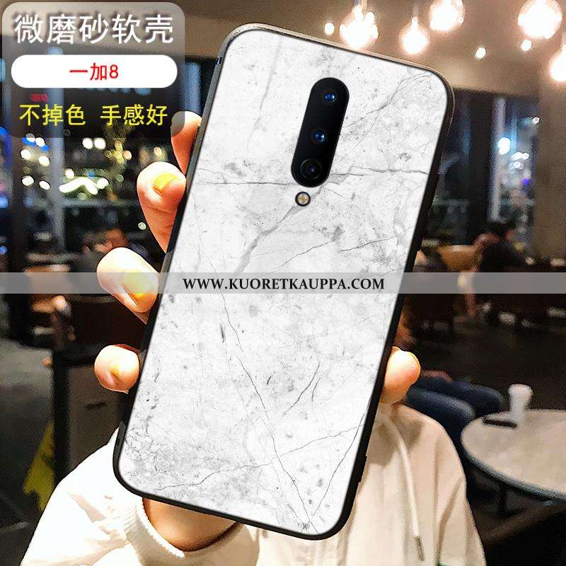 Kuori Oneplus 8, Kuoret Oneplus 8, Kotelo Oneplus 8 Silikoni Pesty Suede Ultra Musta Tuuli Sininen