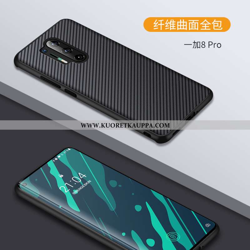 Kuori Oneplus 8 Pro, Kuoret Oneplus 8 Pro, Kotelo Oneplus 8 Pro Luova Nahka Suojaus Kukkakuvio Musta