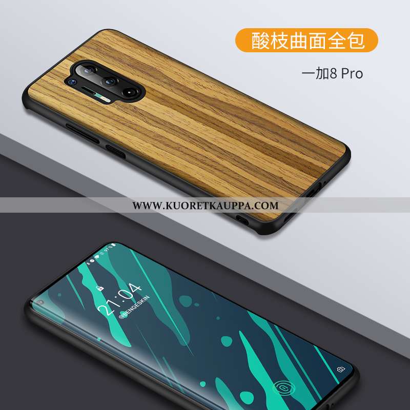 Kuori Oneplus 8 Pro, Kuoret Oneplus 8 Pro, Kotelo Oneplus 8 Pro Luova Nahka Suojaus Kukkakuvio Musta