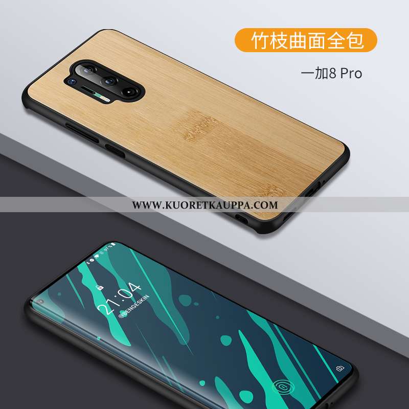 Kuori Oneplus 8 Pro, Kuoret Oneplus 8 Pro, Kotelo Oneplus 8 Pro Luova Nahka Suojaus Kukkakuvio Musta