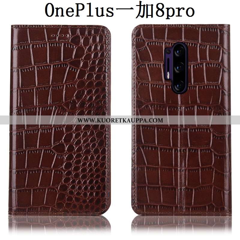 Kuori Oneplus 8 Pro, Kuoret Oneplus 8 Pro, Kotelo Oneplus 8 Pro Nahkakuori Kukkakuvio Puhelimen Puna