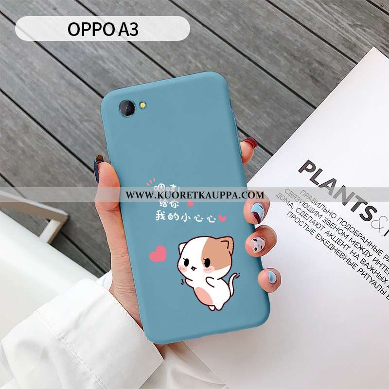 Kuori Oppo A3, Kuoret Oppo A3, Kotelo Oppo A3 Ihana Pehmeä Neste Net Red Jauhe Rakastunut Pinkki