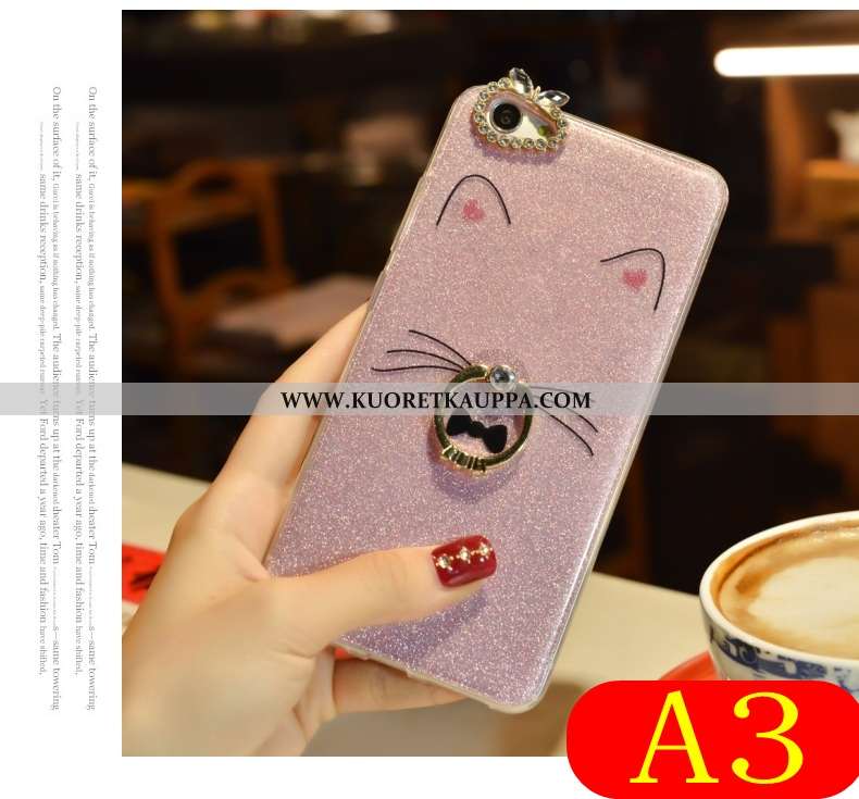 Kuori Oppo A3, Kuoret Oppo A3, Kotelo Oppo A3 Ihana Suuntaus All Inclusive Pehmeä Neste Pinkki