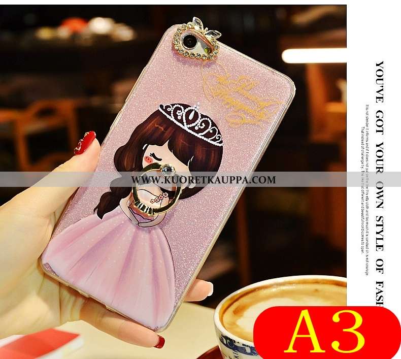 Kuori Oppo A3, Kuoret Oppo A3, Kotelo Oppo A3 Ihana Suuntaus All Inclusive Pehmeä Neste Pinkki