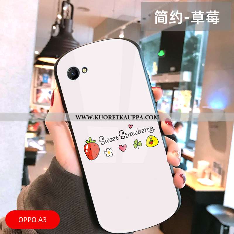 Kuori Oppo A3, Kuoret Oppo A3, Kotelo Oppo A3 Ihana Suuntaus Kaari Rakastunut Vihreä