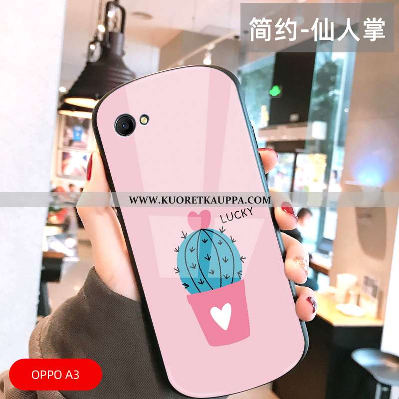 Kuori Oppo A3, Kuoret Oppo A3, Kotelo Oppo A3 Ihana Suuntaus Kaari Rakastunut Vihreä