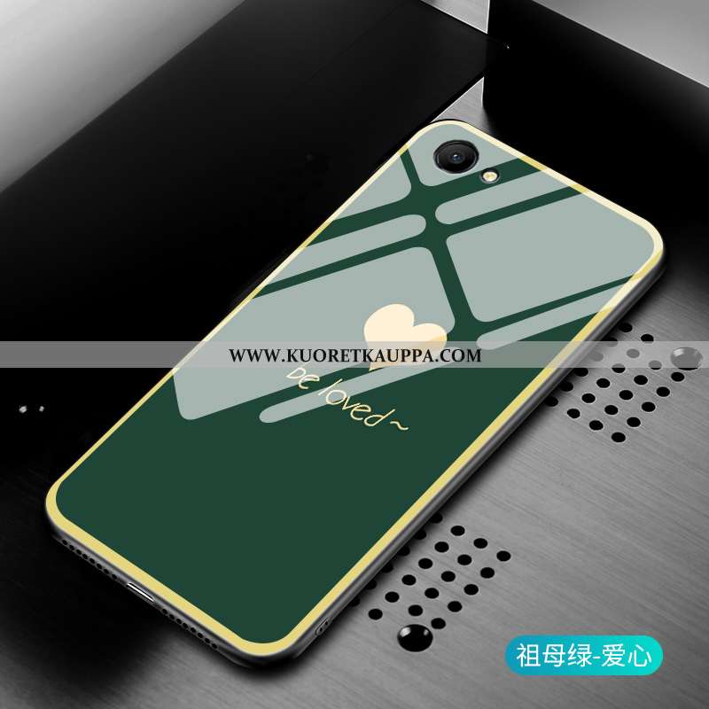 Kuori Oppo A3, Kuoret Oppo A3, Kotelo Oppo A3 Lasi Persoonallisuus Suojaus Viileä Vihreä
