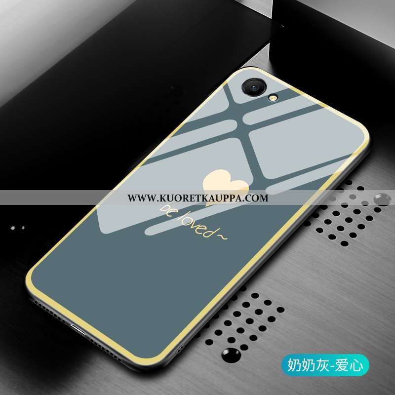 Kuori Oppo A3, Kuoret Oppo A3, Kotelo Oppo A3 Lasi Persoonallisuus Suojaus Viileä Vihreä