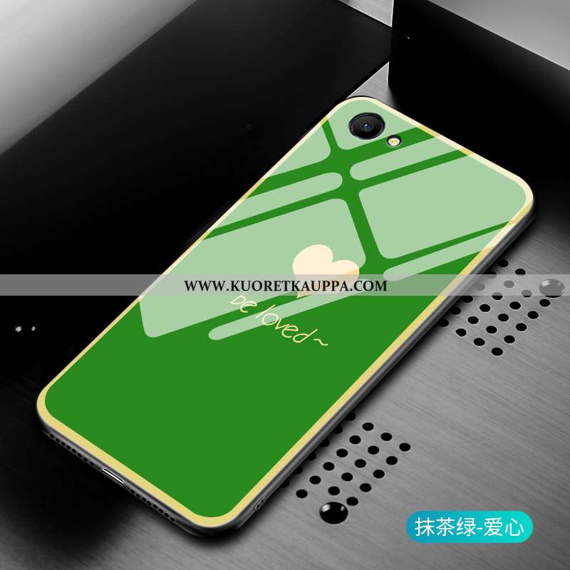Kuori Oppo A3, Kuoret Oppo A3, Kotelo Oppo A3 Lasi Persoonallisuus Suojaus Viileä Vihreä