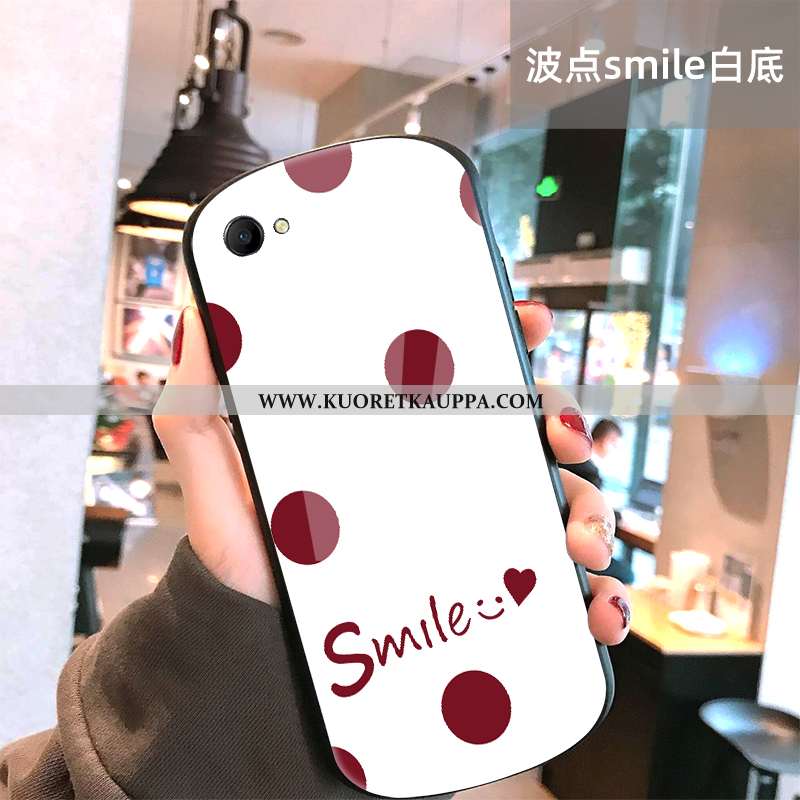 Kuori Oppo A3, Kuoret Oppo A3, Kotelo Oppo A3 Lasi Suuntaus Suojaus Net Red Mustat