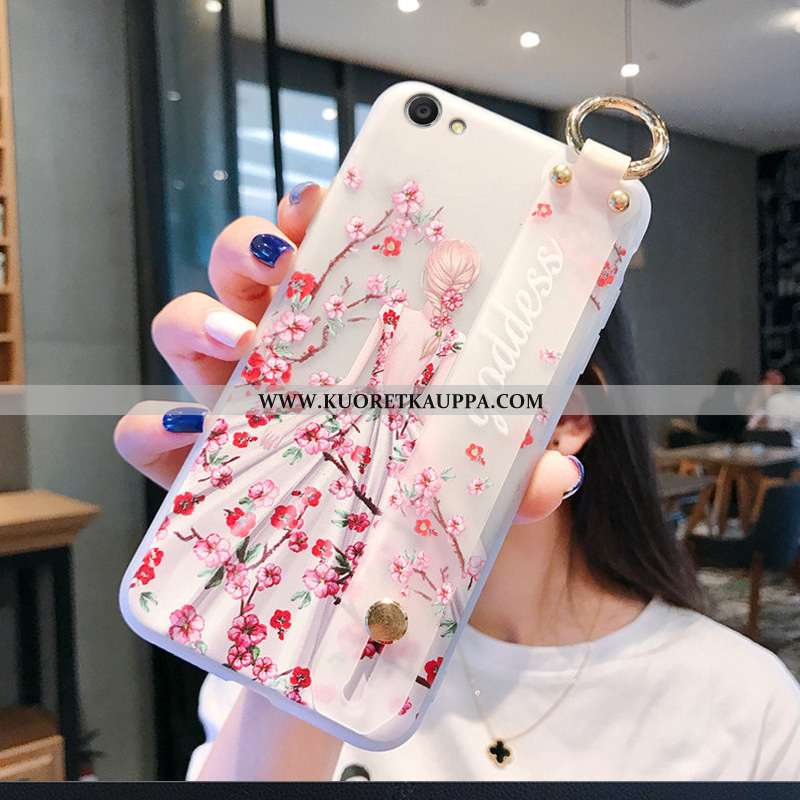 Kuori Oppo A3, Kuoret Oppo A3, Kotelo Oppo A3 Luova Suuntaus Jauhe Murtumaton Pesty Suede Pinkki