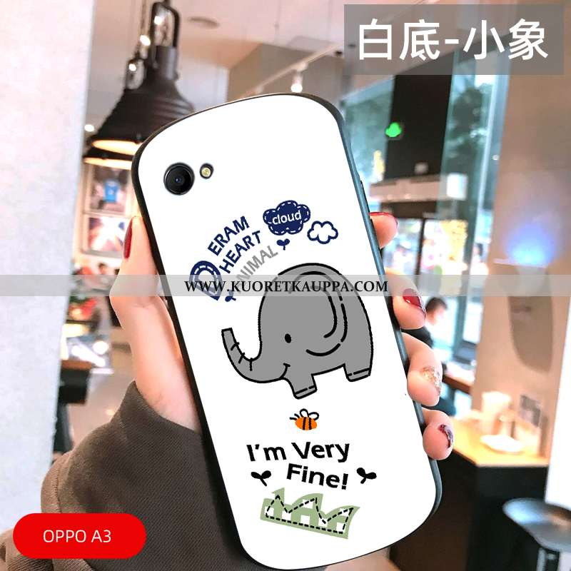 Kuori Oppo A3, Kuoret Oppo A3, Kotelo Oppo A3 Persoonallisuus Luova Sarjakuva Puhelimen Ihana Valkoi