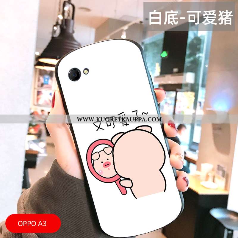 Kuori Oppo A3, Kuoret Oppo A3, Kotelo Oppo A3 Persoonallisuus Luova Sarjakuva Puhelimen Ihana Valkoi