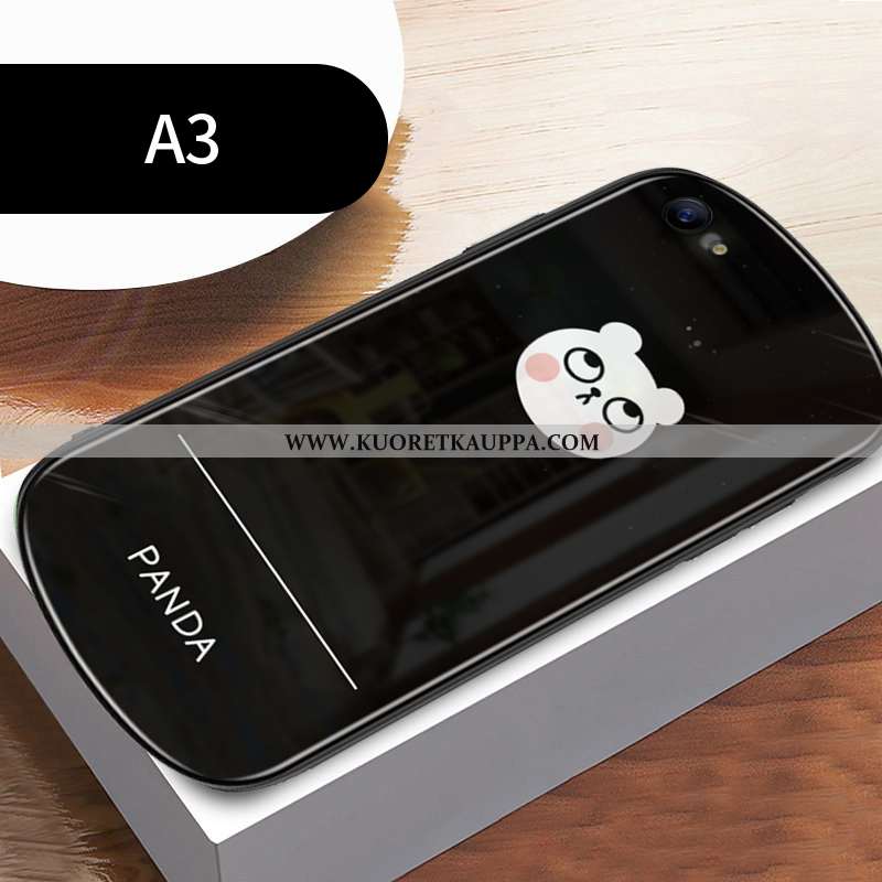 Kuori Oppo A3, Kuoret Oppo A3, Kotelo Oppo A3 Silikoni Lasi Valkoinen All Inclusive Murtumaton