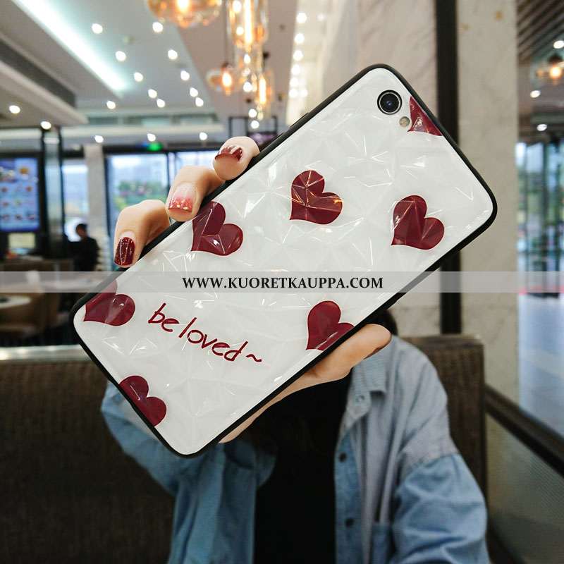 Kuori Oppo A3, Kuoret Oppo A3, Kotelo Oppo A3 Silikoni Tila Persoonallisuus Murtumaton Net Red Punai