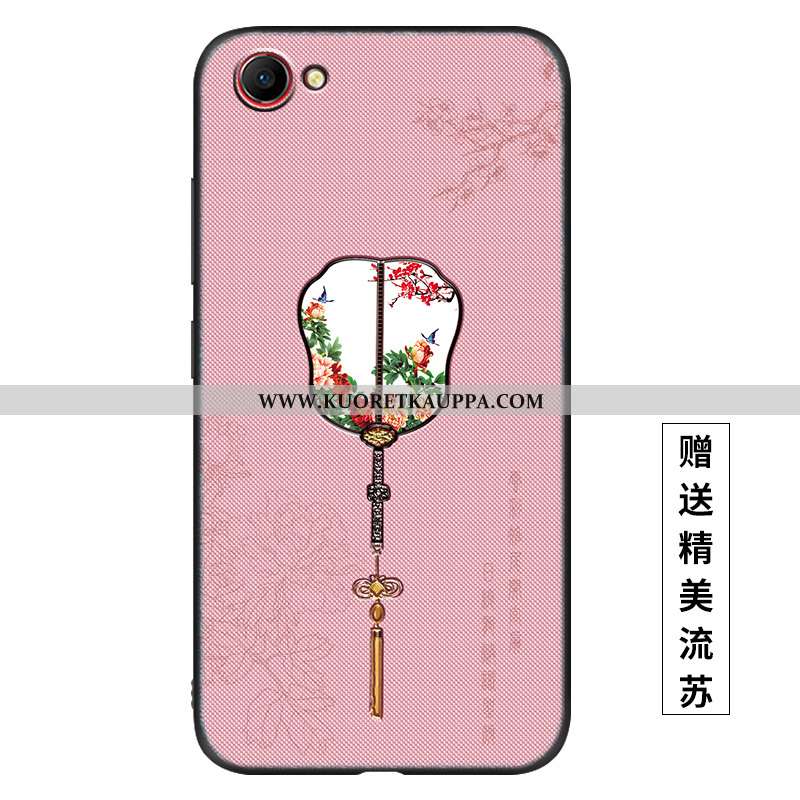 Kuori Oppo A3, Kuoret Oppo A3, Kotelo Oppo A3 Tila Pesty Suede Net Red Murtumaton Silikoni Sininen