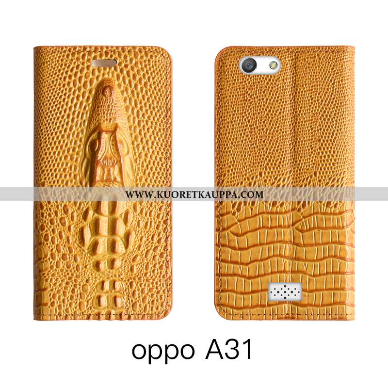 Kuori Oppo A31, Kuoret Oppo A31, Kotelo Oppo A31 Nahkakuori Aito Nahka Puhelimen Lehmä All Inclusive