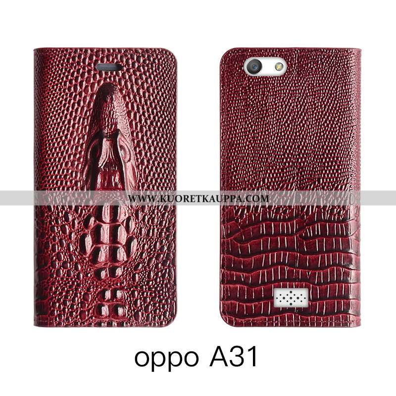 Kuori Oppo A31, Kuoret Oppo A31, Kotelo Oppo A31 Nahkakuori Aito Nahka Puhelimen Lehmä All Inclusive