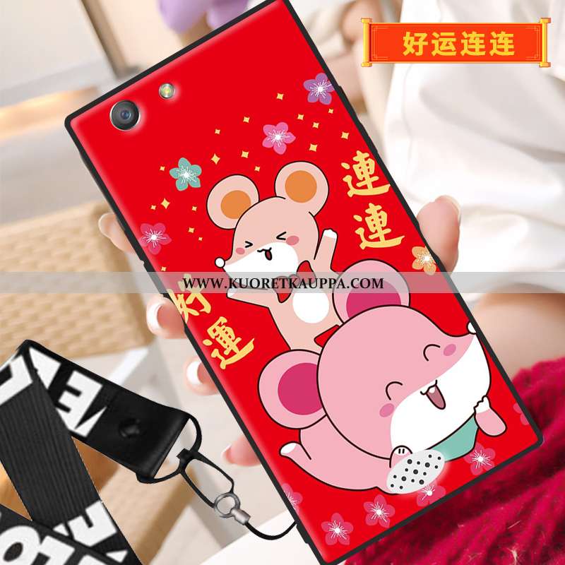 Kuori Oppo A31, Kuoret Oppo A31, Kotelo Oppo A31 Näytönsuojus Pehmeä Neste Murtumaton Karkaisu Punai