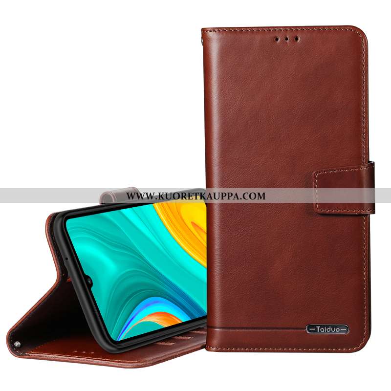 Kuori Oppo A31, Kuoret Oppo A31, Kotelo Oppo A31 Suojaus Nahkakuori Aito Nahka Ruskea