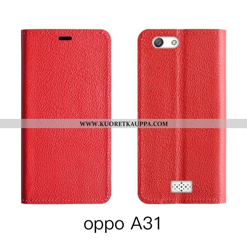 Kuori Oppo A31, Kuoret Oppo A31, Kotelo Oppo A31 Suojaus Nahkakuori Puhelimen Oranssi