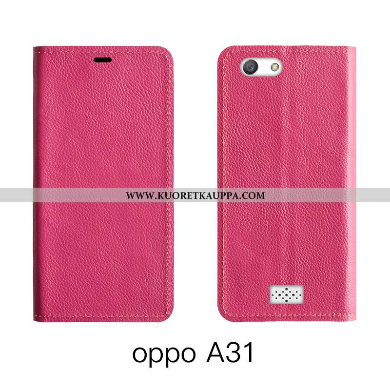 Kuori Oppo A31, Kuoret Oppo A31, Kotelo Oppo A31 Suojaus Nahkakuori Puhelimen Oranssi