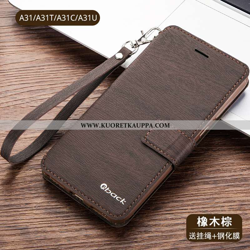 Kuori Oppo A31, Kuoret Oppo A31, Kotelo Oppo A31 Suojaus Nahkakuori Sininen Puhelimen