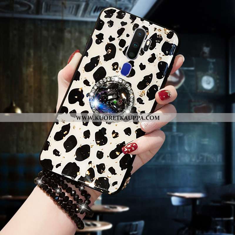 Kuori Oppo A5 2020, Kuoret Oppo A5 2020, Kotelo Oppo A5 2020 Kukkakuvio Suojaus Net Red Leopardi Mus