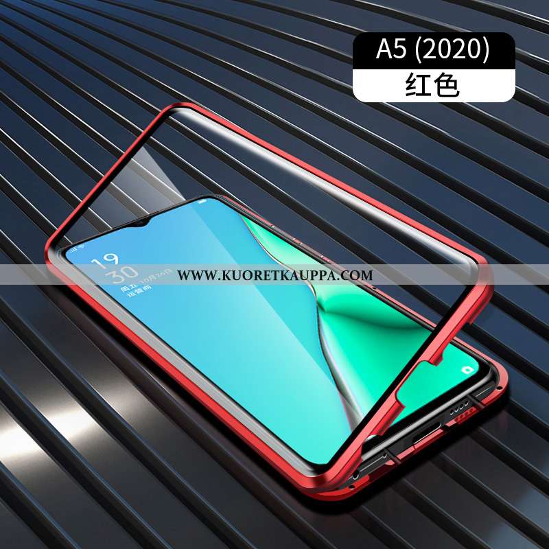 Kuori Oppo A5 2020, Kuoret Oppo A5 2020, Kotelo Oppo A5 2020 Metalli Suojaus Punainen Net Red