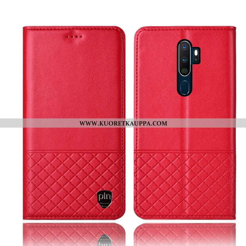 Kuori Oppo A5 2020, Kuoret Oppo A5 2020, Kotelo Oppo A5 2020 Nahkakuori Suojaus All Inclusive Mustat