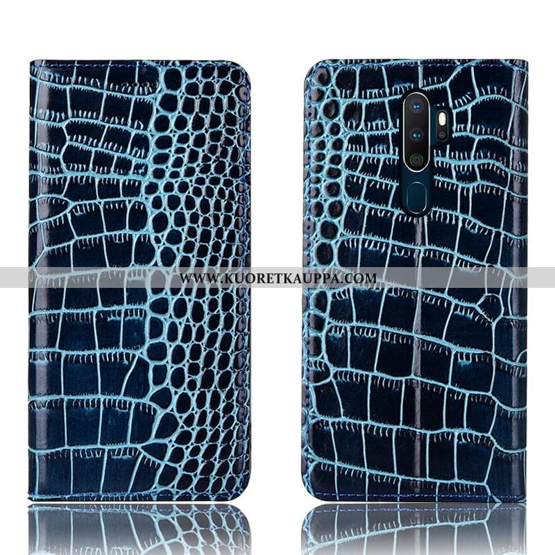 Kuori Oppo A5 2020, Kuoret Oppo A5 2020, Kotelo Oppo A5 2020 Nahkakuori Suojaus Puhelimen Ruskea