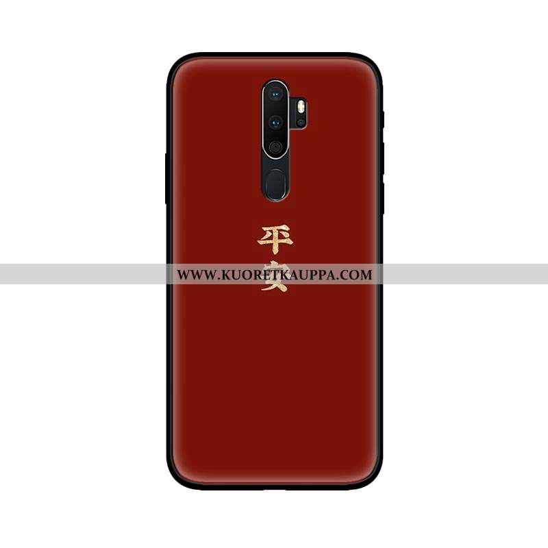 Kuori Oppo A5 2020, Kuoret Oppo A5 2020, Kotelo Oppo A5 2020 Pesty Suede Lasi Rakastunut Puhelimen K