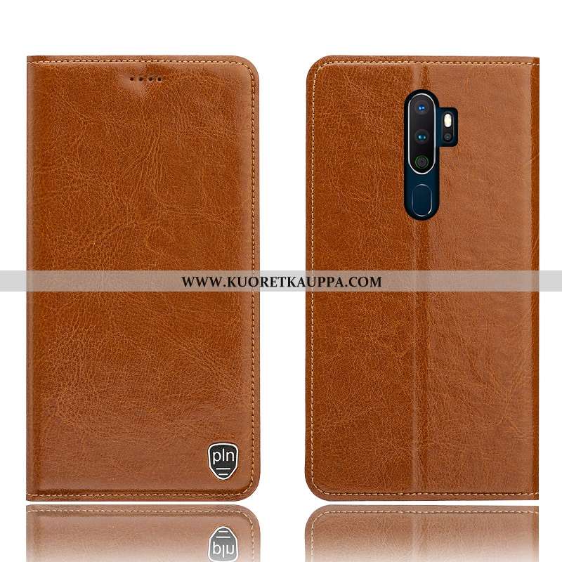 Kuori Oppo A5 2020, Kuoret Oppo A5 2020, Kotelo Oppo A5 2020 Suojaus Nahkakuori Murtumaton All Inclu