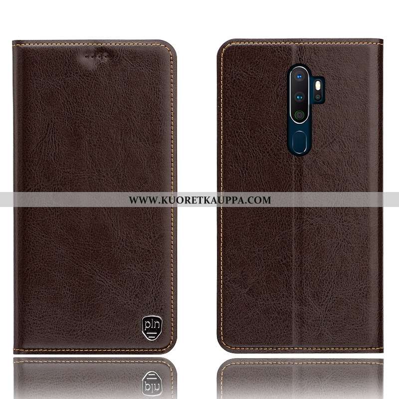 Kuori Oppo A5 2020, Kuoret Oppo A5 2020, Kotelo Oppo A5 2020 Suojaus Nahkakuori Murtumaton All Inclu