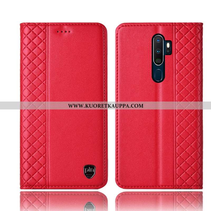 Kuori Oppo A5 2020, Kuoret Oppo A5 2020, Kotelo Oppo A5 2020 Suojaus Nahkakuori Puhelimen Keltaiset