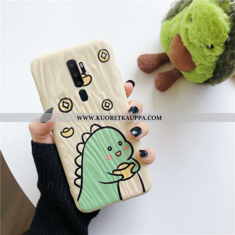 Kuori Oppo A5 2020, Kuoret Oppo A5 2020, Kotelo Oppo A5 2020 Tila Kukkakuvio Musta Juoksuhiekka Pehm