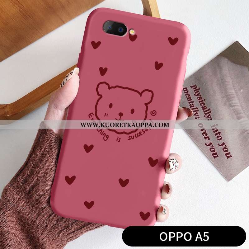 Kuori Oppo A5, Kuoret Oppo A5, Kotelo Oppo A5 Ihana Ultra Suojaus Puhelimen Punainen