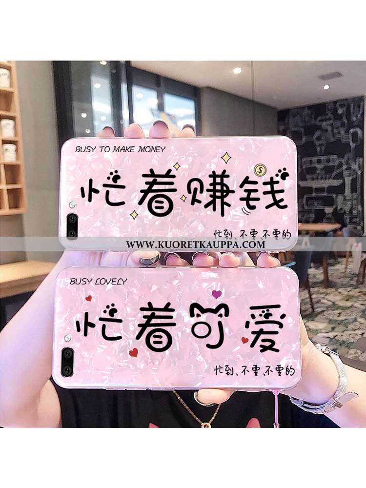 Kuori Oppo A5, Kuoret Oppo A5, Kotelo Oppo A5 Kukkakuvio Suuntaus Murtumaton Silikoni Net Red Pinkki