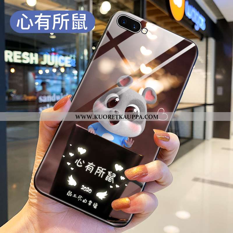 Kuori Oppo A5, Kuoret Oppo A5, Kotelo Oppo A5 Lasi Rakastunut Punainen Net Red