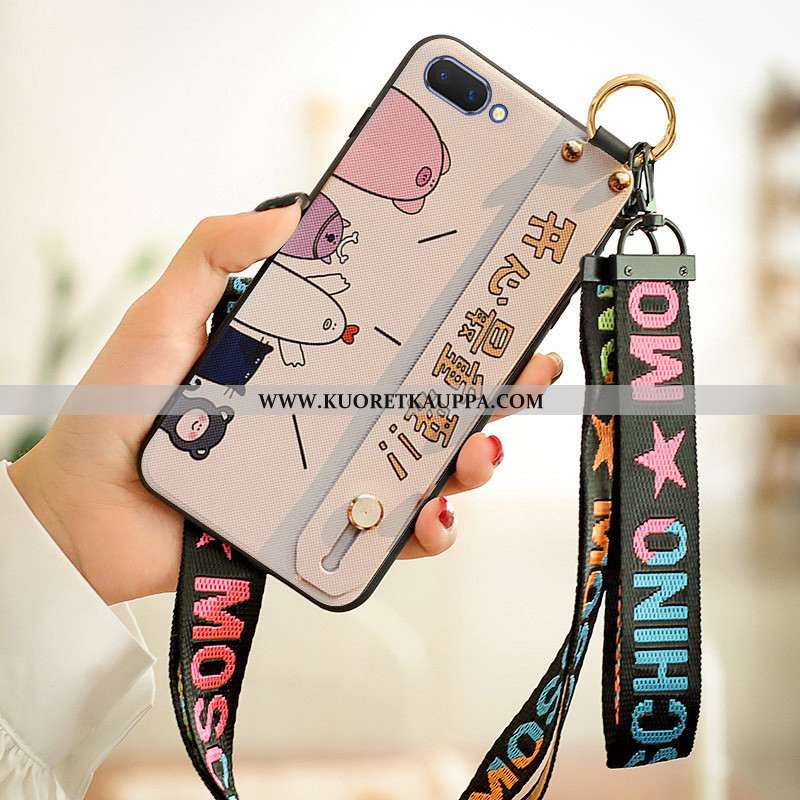 Kuori Oppo A5, Kuoret Oppo A5, Kotelo Oppo A5 Luova Sarjakuva Puhelimen Beige