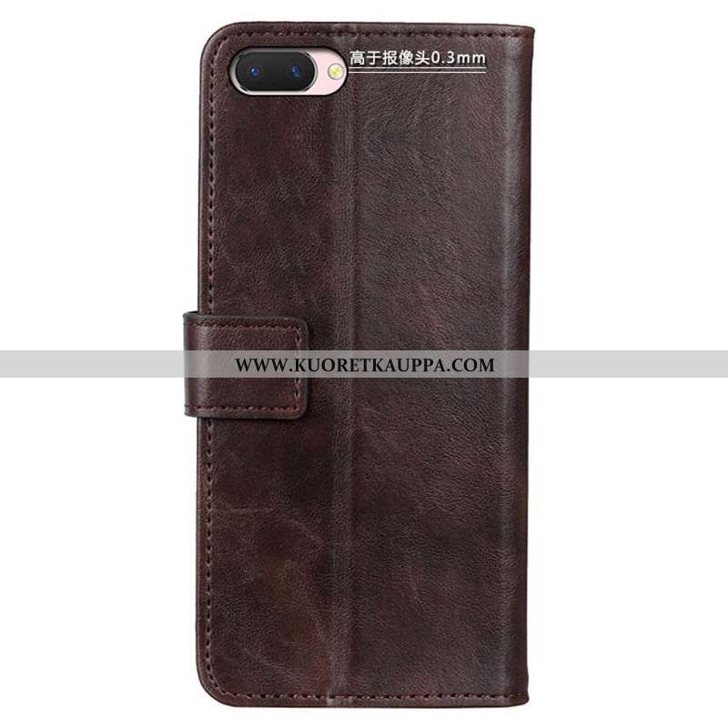 Kuori Oppo A5, Kuoret Oppo A5, Kotelo Oppo A5 Nahkakuori Aito Nahka Kaksipuolinen Puhelimen Ruskea