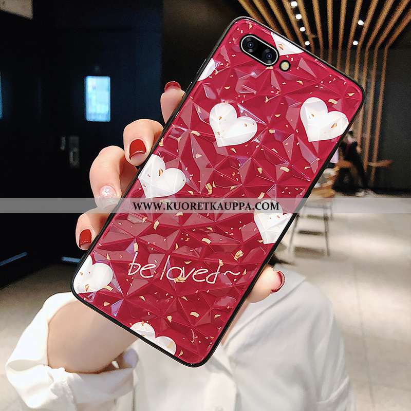 Kuori Oppo A5, Kuoret Oppo A5, Kotelo Oppo A5 Näytönsuojus Pehmeä Neste Puhelimen Punainen