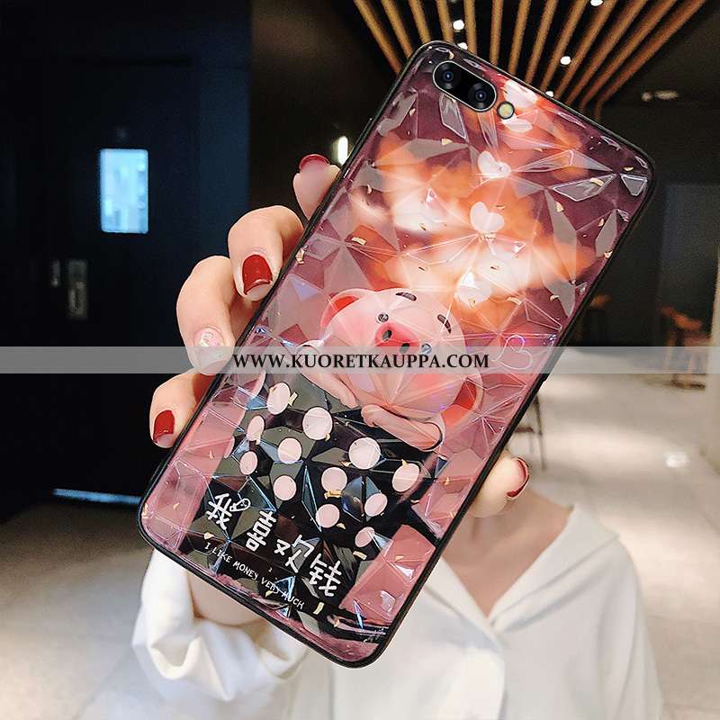 Kuori Oppo A5, Kuoret Oppo A5, Kotelo Oppo A5 Näytönsuojus Pehmeä Neste Puhelimen Punainen