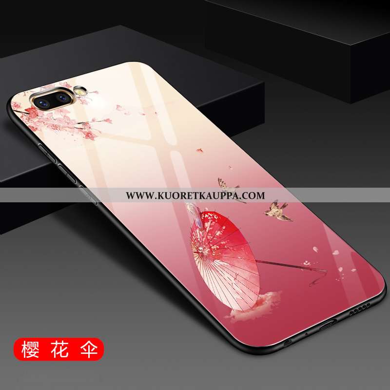 Kuori Oppo A5, Kuoret Oppo A5, Kotelo Oppo A5 Näytönsuojus Suuntaus Net Red Kova Punainen Pinkki